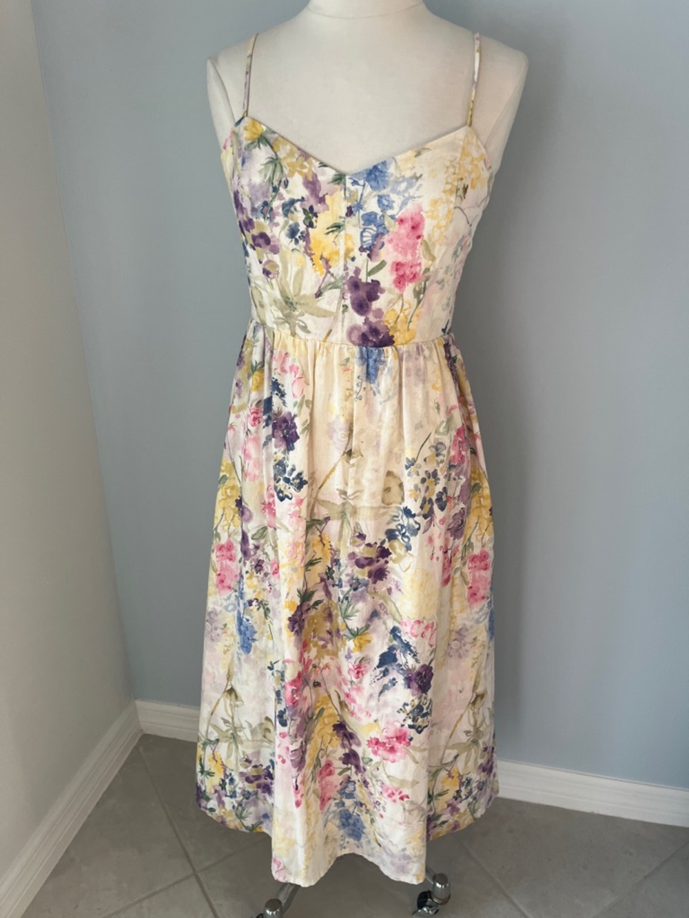 H & M Linen Blend Sundress - NEW